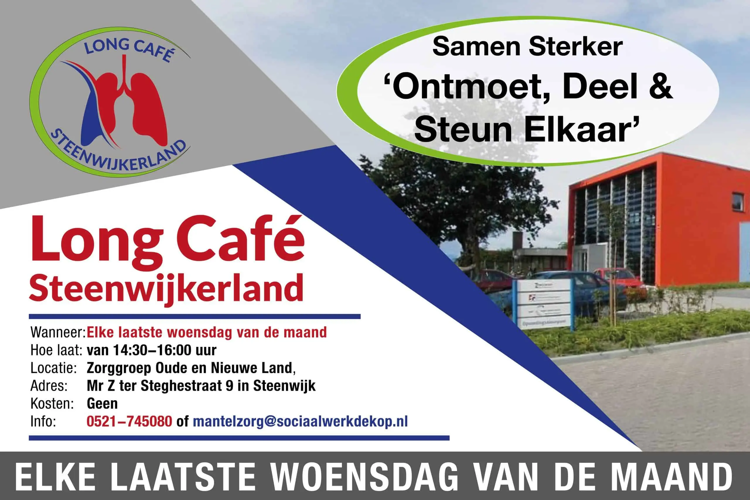 Flyer algemeen Long Café. ©Dirk Brans