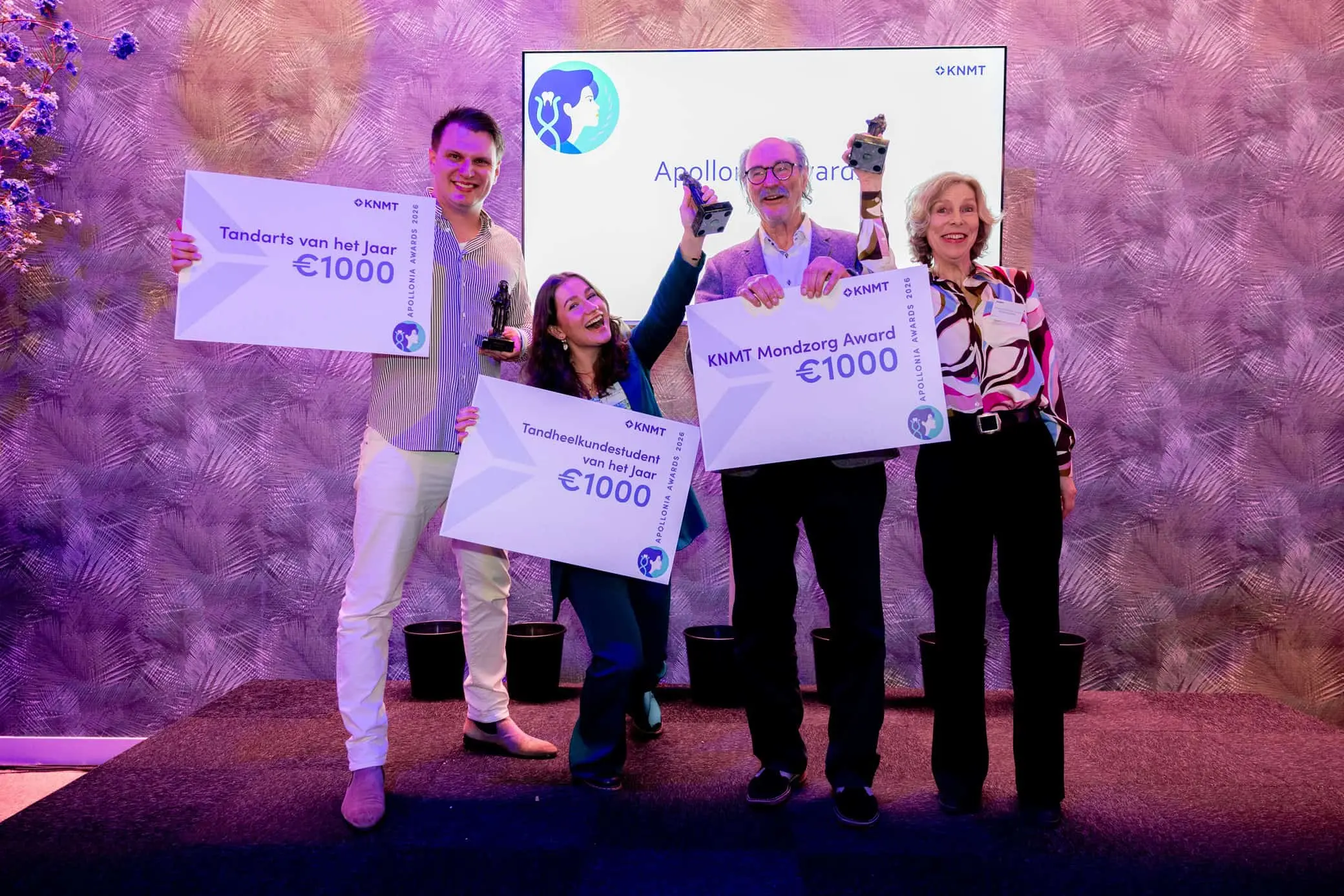 Apollonia Awards 2026 KNMT – foto aangeleverd Apollonia Awards 2026 KNMT - foto aangeleverd