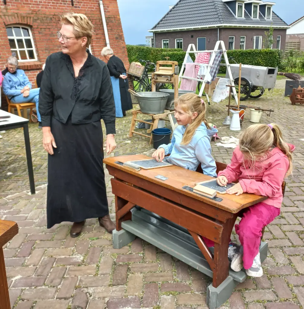 Juf Emmie tijdens de activiteitendag