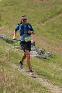 Wolter tijdens een ultratrail wedstrijd
