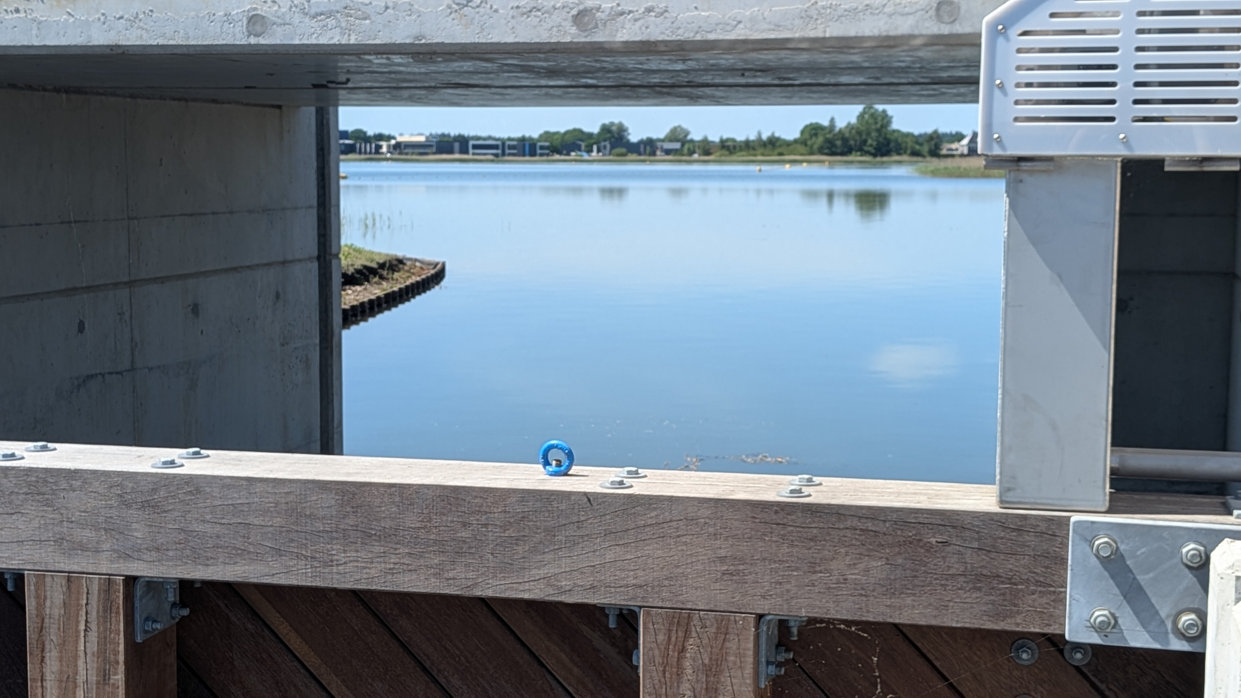 Het Eesermeer vanuit de nieuwe sluis (foto: De Werven).