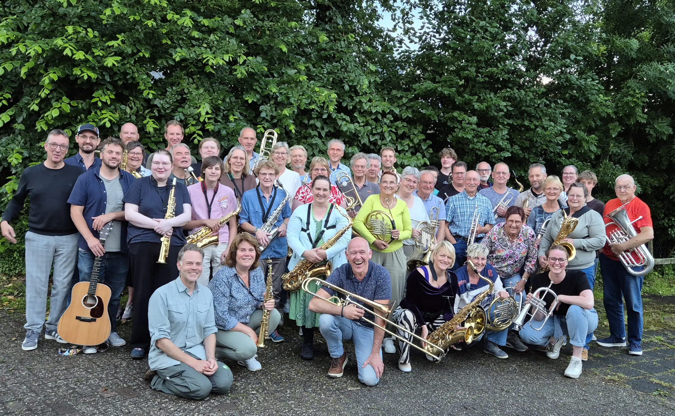 Orkest VCE Westerveld met Lysander van Oossanen en Jason Staal (Foto: eigen foto).