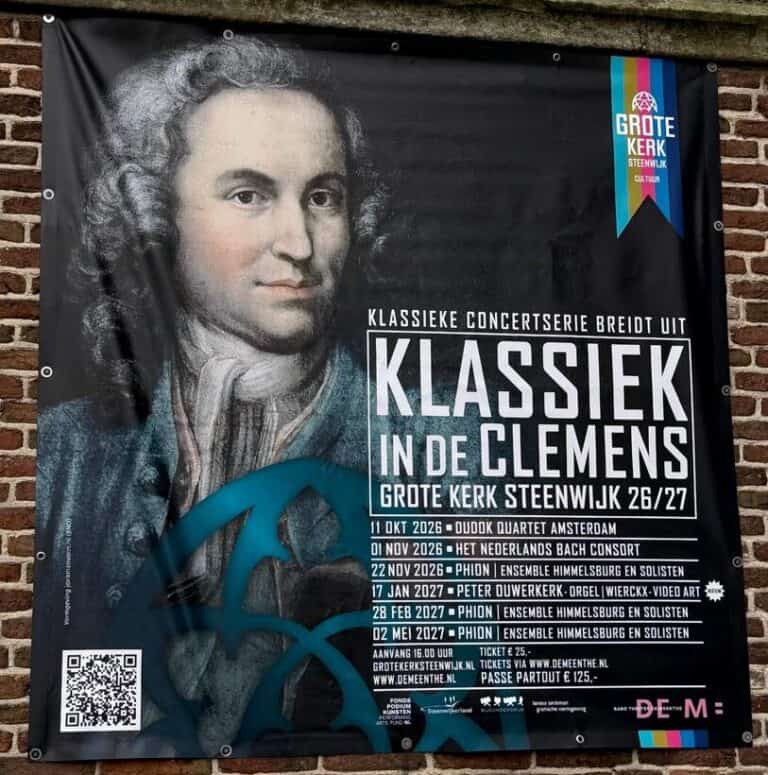 Nieuwe naam voor Steenwijker concertserie: Klassiek in de Clemens
