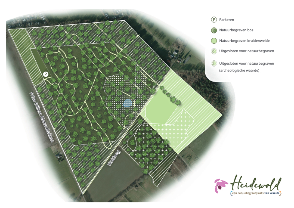 Plattegrond Heidewold beeld_ Natuurbegraafplaatsen van Waarde)