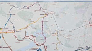 Plattegrond buslijnen RRReis Steenwijk (foto_ De Werven)
