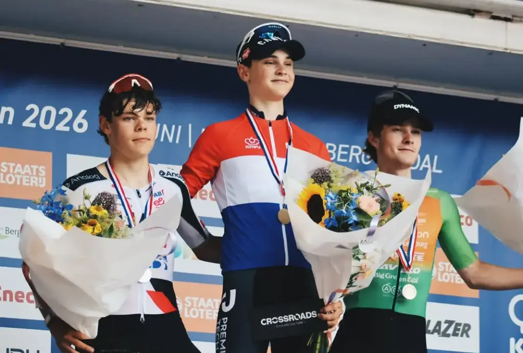 Wielertalent Otto van Zanden droomt na NK-brons van een profcontract