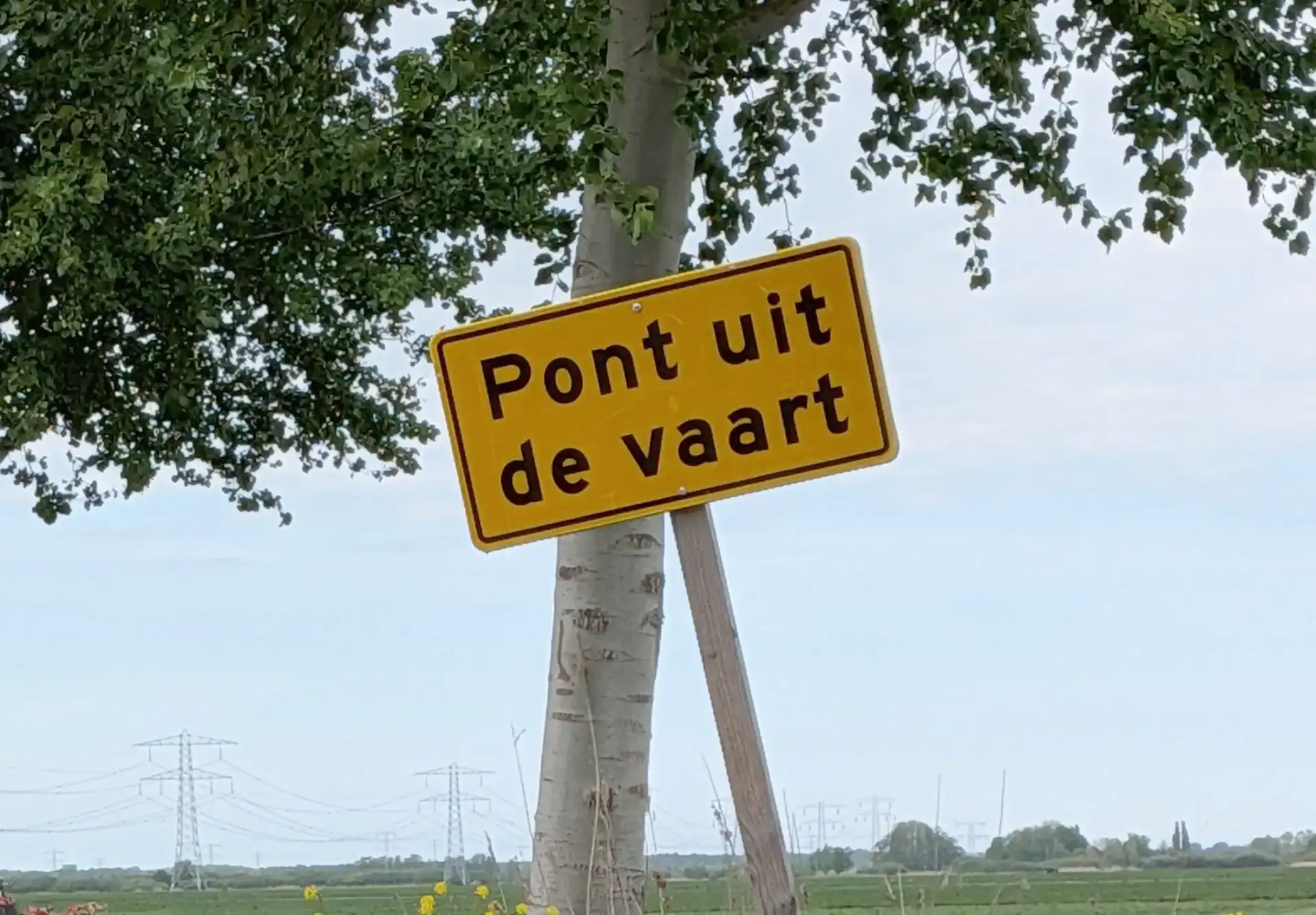 Bordje bij Oldelamer (foto: De Werven).