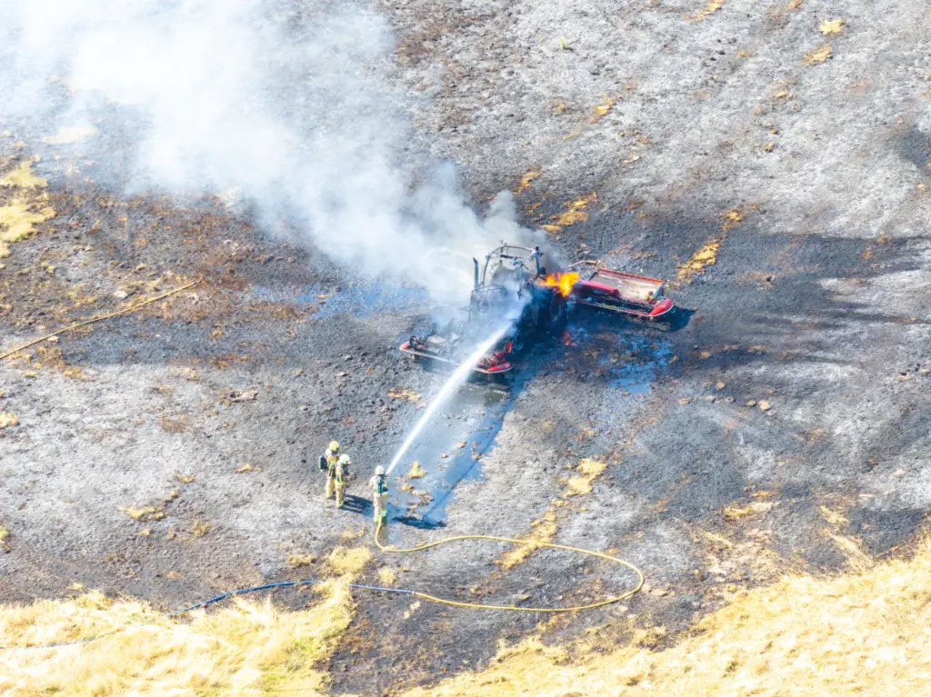 Akkerbrand in Paasloo vlakbij Nationaal Park Weerribben-Wieden
