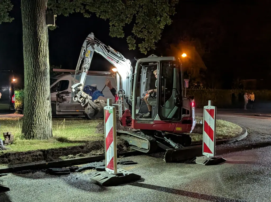 Waterleidingbreuk in Tuk zorgt voor overlast