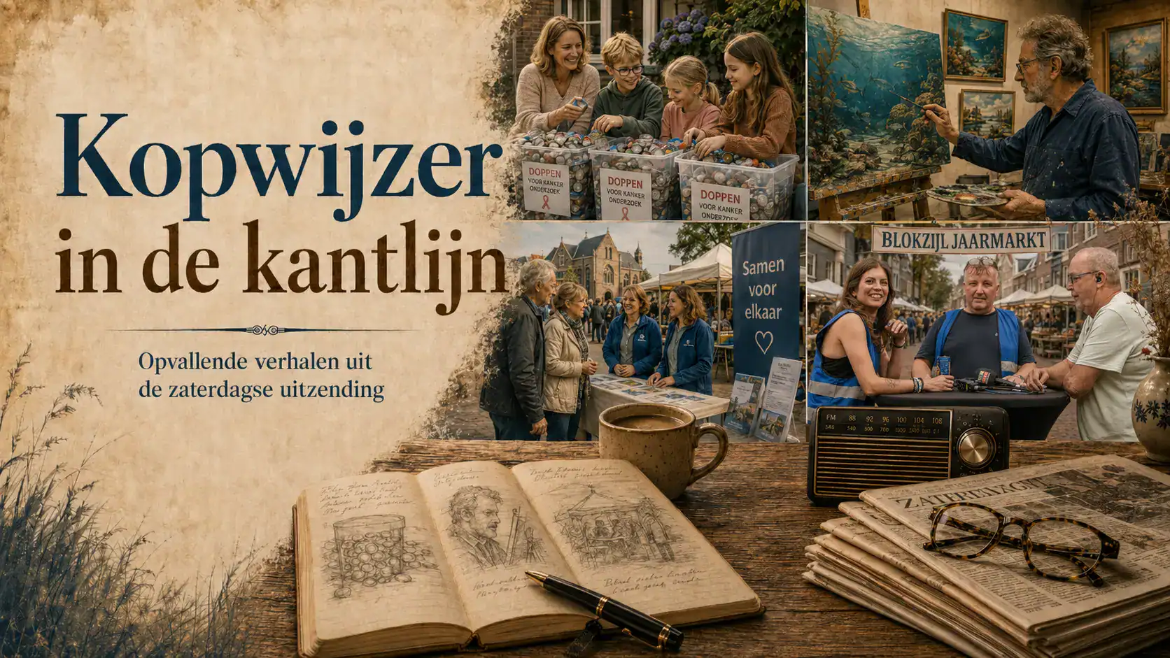 Kopwijzer in de kantlijn (foto AI gemaakt)