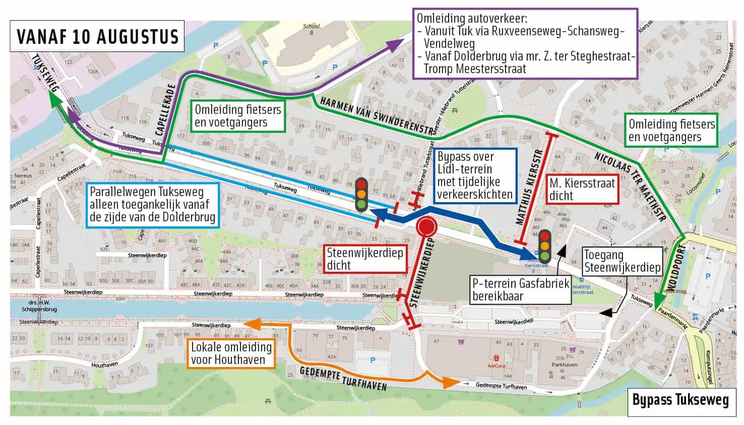 Aanleg rotonde Tukseweg (foto gemeente Steenwijkerland)
