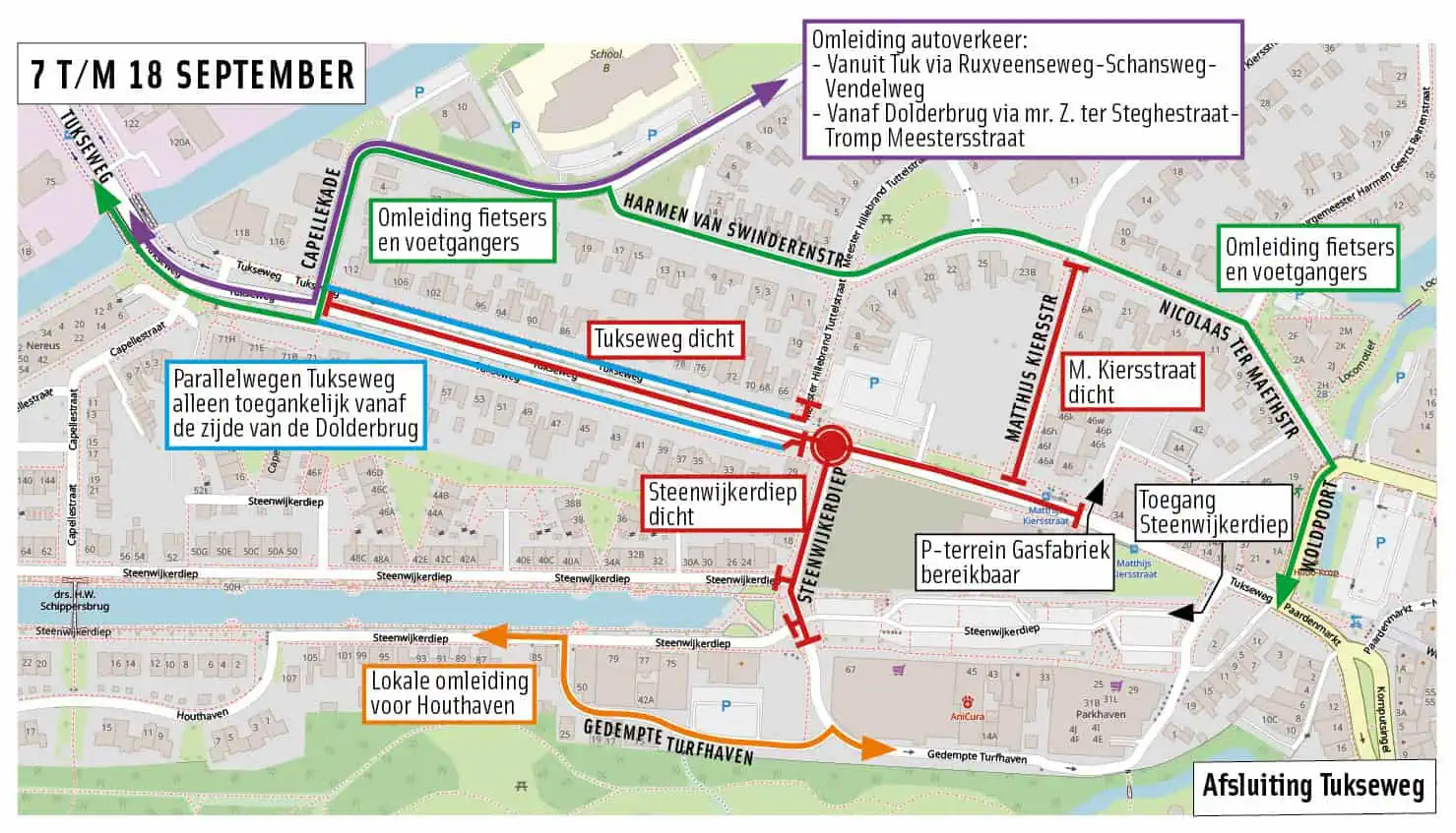 Aanleg rotonde Tukseweg (foto gemeente Steenwijkerland)