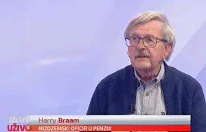 Interview Harry braam op tv-zender uit Sarajevo (foto_ YouTube)
