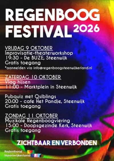 Affiche Regenboogfestival 2026