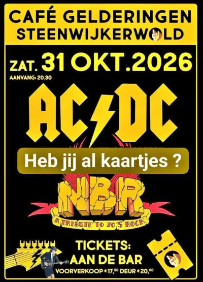Affiche rockavond Café Gelderingen