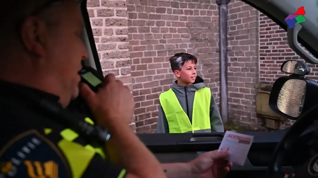 Politie in actie tijdens 'Jachtseizoen in Diever' (beeld: De Werven).