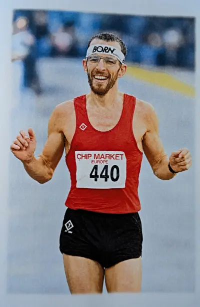 Jan de Lange wordt Nederlands Kampioen in Eindhoven (1993; foto_ archief Jan de Lange)