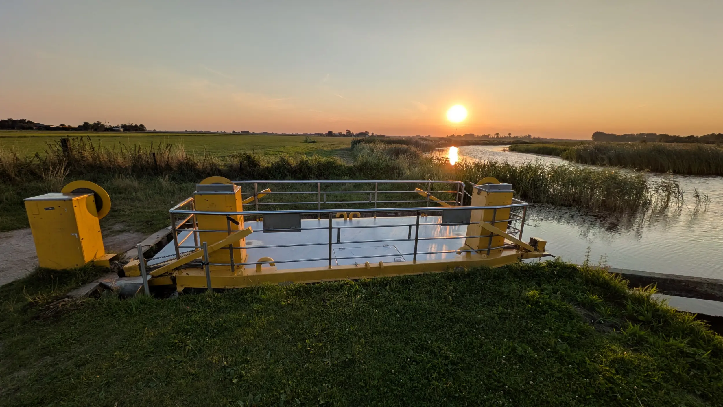De trekpont aan de ketting in augustus 2026 (foto: De Werven).